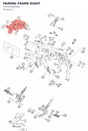 Diagram preview: FAIRING FRAME RIGHT (C90703082000)