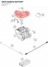 Diagram preview: GRIP HANDLE BATTERY (A23045083010)