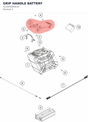 Diagram preview: GRIP HANDLE BATTERY (A23045083010)