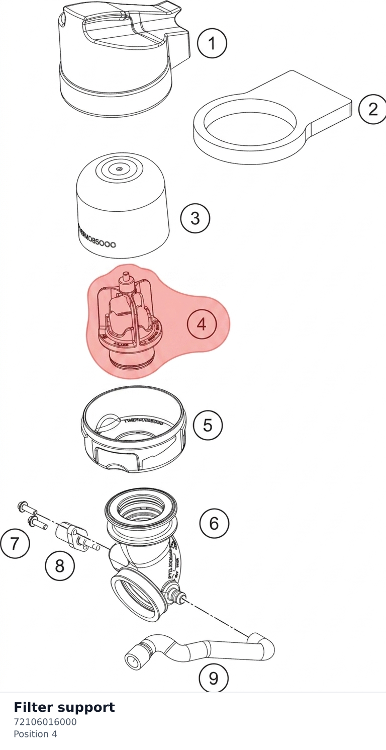 Diagram preview: Filter support (72106016000)