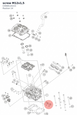 Diagram preview: screw M12x1,5 (C0908120153)