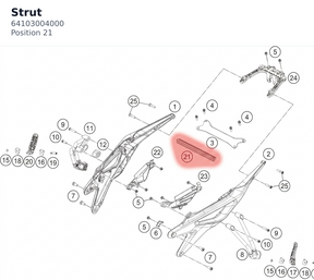 Diagram preview: Strut (64103004000)