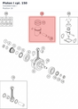 Diagram preview: Piston I cpl. 150 (51630007200 I)