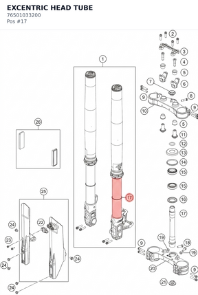 Diagram preview: EXCENTRIC HEAD TUBE (76501033200)