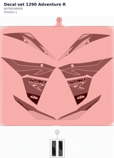 Diagram preview: Decal set 1290 Adventure R (60708199000)