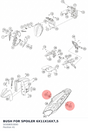 Diagram preview: BUSH FOR SPOILER 6X11X16X7,5 (50308053000)