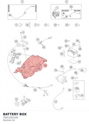 Diagram preview: BATTERY BOX (79011055100)