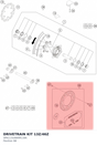 Diagram preview: DRIVETRAIN KIT 13Z/46Z (SPA113U46KM118A)