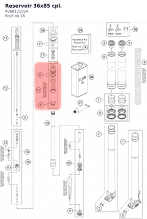 Diagram preview: Reservoir 36x85 cpl. (48601315S4)