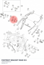 Diagram preview: FOOTREST BRACKET REAR R/S (7600304900001S)