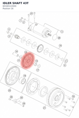 Diagram preview: IDLER SHAFT 43T (60340122000)