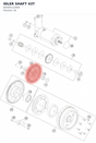 Diagram preview: IDLER SHAFT 43T (60340122000)
