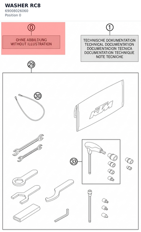 Diagram preview: WASHER  RC8 (69008026060)