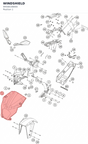 Diagram preview: WINDSHIELD (94508108000)
