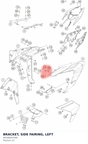 Diagram preview: BRACKET, SIDE FAIRING, LEFT (94508047000)