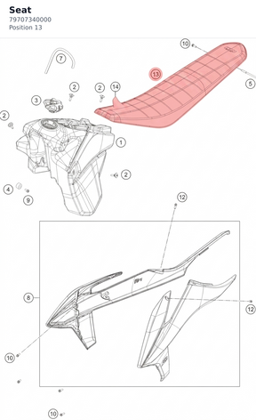 Diagram preview: Seat (79707340000)