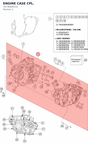 Diagram preview: ENGINE CASE CPL. (76730000133)