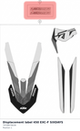 Diagram preview: Displacement label 450 EXC-F SIXDAYS (79708078039)
