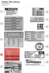 Diagram preview: Sticker STD setting (63706098100)