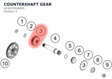 Diagram preview: COUNTERSHAFT GEAR (A13033038000)