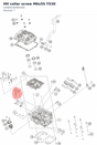 Diagram preview: HH collar screw M6x55 TX30 (C0000250605500)