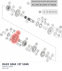 Diagram preview: IDLER GEAR 1ST GEAR (76633111000)