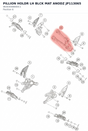Diagram preview: PILLION HOLDR LH BLCK MAT ANODZ JP113065 (96303048000C1)