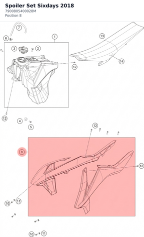Diagram preview: Spoiler Set Sixdays 2018 (7900805400028M)
