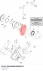 Diagram preview: PLATE HARNESS MAGNETO (90230058000)
