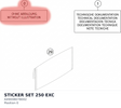 Diagram preview: STICKER SET 250 EXC (A49008078002)