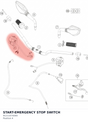 Diagram preview: START-EMERGENCY STOP SWITCH (91211074000)