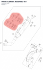Diagram preview: MAIN SILENCER ASSEMBLY KIT (A48005979060)