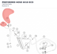 Diagram preview: PREFORMED HOSE 6X10 ECO (79615021000)