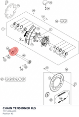 Diagram preview: CHAIN TENSIONER R/S (77710084000)