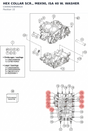 Diagram preview: HEX COLLAR SCR., M8X90, ISA 40 W. WASHER (C00002508090U0)