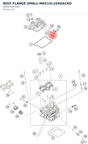 Diagram preview: BOLT FLANGE SMALL-M6X1XL10XDACRO (J900000601004)
