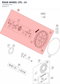 Diagram preview: REAR WHEEL CPL.             14 (72010001244)
