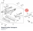 Diagram preview: Magnet holder Swingarm (A62616061000)