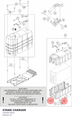 Diagram preview: STAND CHARGER (70029074020)
