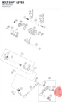 Diagram preview: BOLT SHIFT LEVER (90134034300)