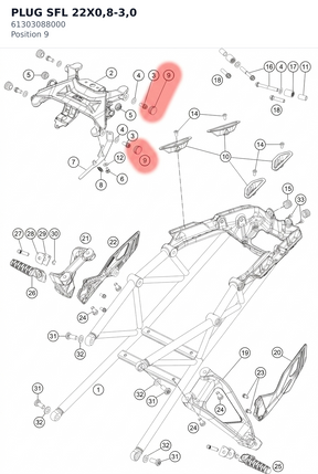 Diagram preview: PLUG SFL 22X0,8-3,0 (61303088000)