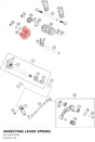 Diagram preview: ARRESTING LEVER SPRING (90134023000)