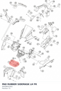 Diagram preview: PAD RUBBER SIDEMASK LH FR (90508041002)