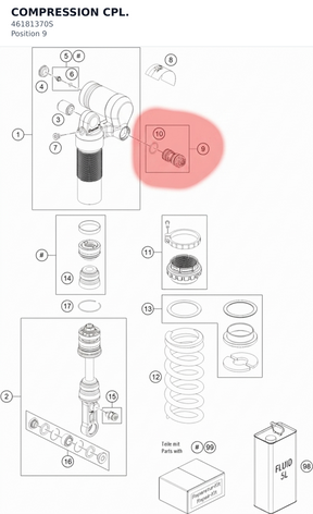Diagram preview: COMPRESSION CPL. (46181370S)
