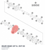 Diagram preview: IDLER GEAR 1ST G. 29-T      03 (47033016000)