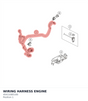 Diagram preview: WIRING HARNESS ENGINE (45411085100)