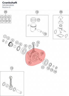 Diagram preview: Crankshaft (50530018000)