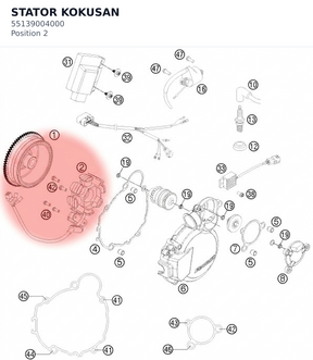 Diagram preview: STATOR KOKUSAN (55139004000)