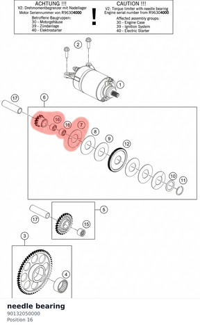Diagram preview: needle bearing (90132050000)