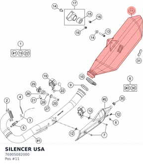 Diagram preview: SILENCER USA (76905082000)